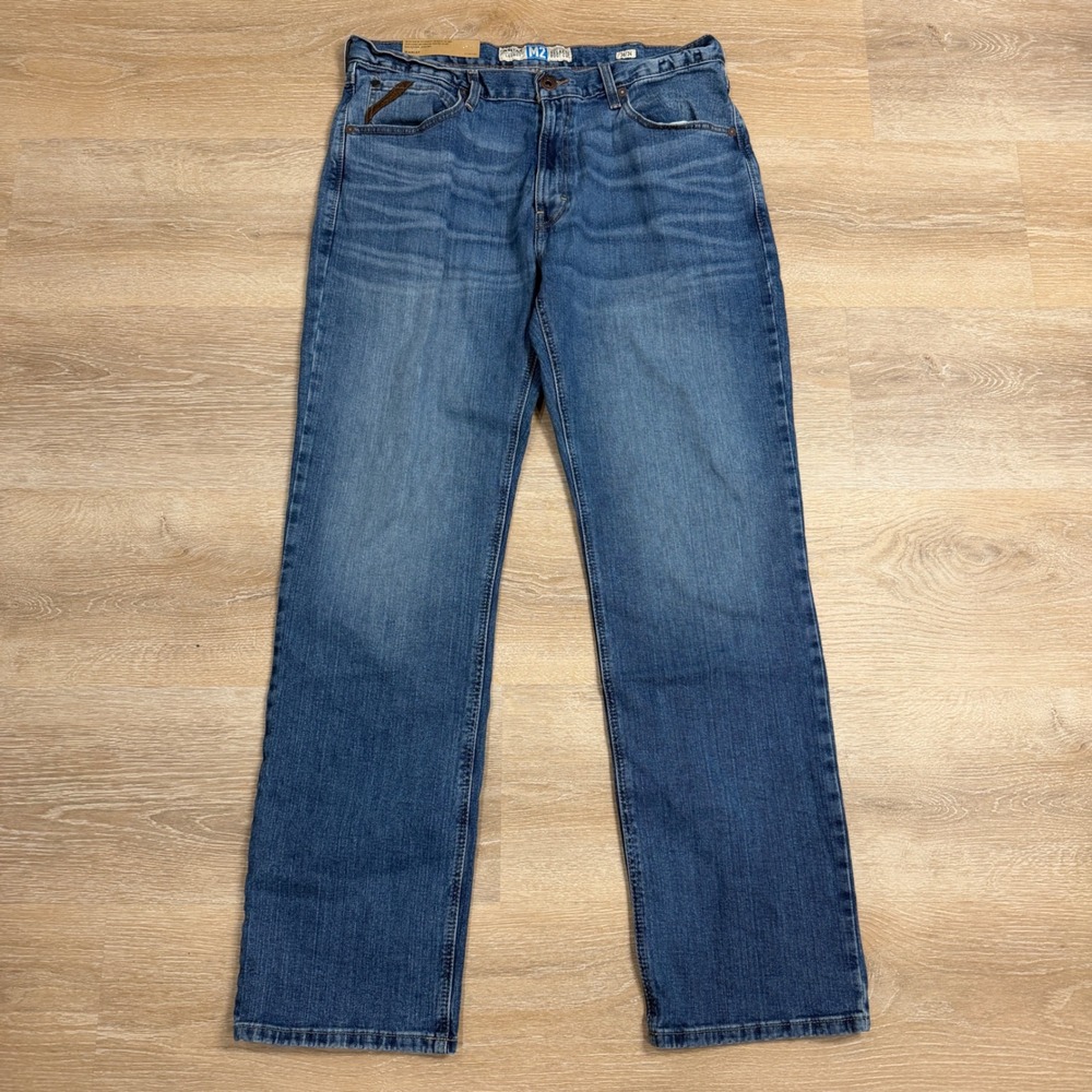 Ariat M2 Relaxed Boot Cut Jeans Mens 36x34 Medium Wash Stretch Denim Legacy